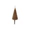 Homeroots Set of Four Brown Wood Christmas Tree Shaped Ornaments, 4PK 633366 - alternate 1