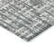 Homeroots 8' Gray And Charcoal Round Abstract Washable Indoor Outdoor Area Rug 602505 - alternate 3