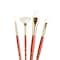 Princeton RealValue Brush Set, White Taklon Bristles, Short Handle Mixed Media Paintbrush, 4-Piece Set, 3PK PR9120 - alternate 2