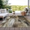 Homeroots 8' X 10' Chocolate Abstract Washable Non Skid Indoor Outdoor Area Rug 563598 - alternate 3