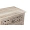 Homeroots 30" Distressed White One Drawer Carved Floral Solid Wood Nightstand 521198 - alternate 4