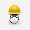 Ironwear Type 2 Class E Full Brim Safety Helmet w/ Chin Strap, Yellow 3968-Y - alternate 2
