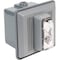 Edwards Signaling Horn Strobe, Horn, Continuous, 120V AC, 90 dB, Thermoplastic, Clear Lens, Gray Housing 869STRC-N5 - alternate 1