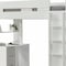Homeroots White And Gray Twin Loft Bed And Desk 318775 - alternate 2