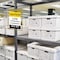 C-Line Products 9" x 12" Yellow and Black Safety Striped Welded Shop Ticket Holders, 25/BX 44101 - alternate 3