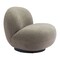 Homeroots 30" Khaki And Black Faux Shearling And Upholstered Slipper Chair 556452 - alternate 6