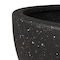 Leisuremod Iris Modern Round Planter - Fiberstone & MGO Clay - Drainage Holes & Weather Covers Included IP7BL - alternate 3