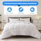 Simple Deluxe Comforter King Size, All Season Duvet Insert, Quilted Soft Down Alternative Bedding Comforter Rever 3A88HKCMFTKING250WHT - alternate 4