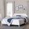 Baxton Studio Hoffman Platform Bed - Farmhouse Bed Frame with Scalloped Design and Turned Posts, White, King 272-14819-ZORO - alternate 2