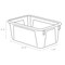Storex Cubby Bin, PET (clear) 62464U05C - alternate 2