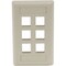 Hubbell Premise Wiring Wall Plate, 6 Port IFP16EI - alternate 1