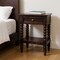 Homeroots 24" Brown Solid Wood Two Drawer Nightstand 701740 - alternate 2