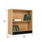 Diversified Spaces Bookcases, Oak, 36Wx16Dx35H OS-1705K - alternate 3