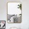 Homeroots 34" Gold Metal Framed Standing Mirror 564466 - alternate 3