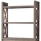Homeroots 69" Brown Wood Six Tier Bookcase with Two Doors 630381 - alternate 2