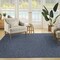 Homeroots 10' X 14' Navy Blue And Ivory Geometric Indoor Outdoor Area Rug 551549 - alternate 2