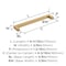 Amerock Monument 6-5/16 inch (160mm) Center-to-Center Champagne Bronze Cabinet Pull, 25PK 25VMP36572CZ - alternate 2