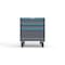Strong Hold 3 drawer cabinet - (2x 5in, 1x 12in) - Blue accents - Keyed Alike S3036-PCAAS-0304FS - alternate 1