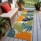 World Rug Gallery Amalfi Contemporary Tropical Floral Indoor/Outdoor Runner Rug 2 ft 7 in x 10 ft Multi 8013MULTI27X10 - alternate 1