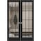 Sartodoors Hidden Double Doors, Felicia 3355 Matte Black Concealed Metal Frame 48 x 80 (2* 24x80) Left-hand Ou FELICIA3355DMF-BLK-48x80-LH-O - alternate 1