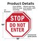 Signmission Stop Do Not Enter, 18 inch X 18 inch, Plastic Sign, 2PK OC-P-2PACK-18-47 - alternate 3