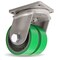 Hamilton Plate Caster, Swivel, Polyurethane, 11"H S-MDD-83DT-4SL-DHCB - alternate 1
