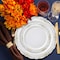 Smarty Had A Party 7.5" White with Gold Vintage Rim Round Disposable Plastic Appetizer/Salad Plates (120 Plates), 120PK 867G-CASE - alternate 3