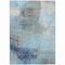 Homeroots 9' X 12' Teal Blue And Gray Abstract Washable Indoor Outdoor Area Rug 632039 - alternate 2
