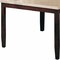 Homeroots 54" X 54" X 36" White Marble Walnut Wood Counter Height Table 347013 - alternate 2