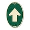 Signmission Straight Thru Sign - Straight Thru Symbol S, 12 In X 18 In Architectural, Heavy Gauge Aluminum A-OV-G-1218-22834 - alternate 1
