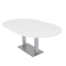 Skutchi Designs Racetrack Conference Table With Power Unit, 48 in W, 84 in L, White HAR-RAC-48X84-DOU-W960-NA - alternate 1