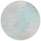 Homeroots 8' Pale Aqua Beige And Ivory Round Abstract Washable Indoor Outdoor Area Rug 617415 - alternate 3