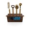 Picnic Time Family Of Brands NFL Carolina Panthers Sidecar 5-Piece Bar Tool Set, (Acacia Wood) 672-05-508-057-2 - alternate 1