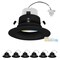 Nuwatt 4 Inch Black MR16 LED Retrofit 12V Recessed Downlights, 2700K-5000K, 600LM, GU5.3 Base, 6PK NW-DL-4-MR16-LV-5CT-BLK-6P - alternate 1