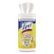 Lysol Disinfecting Wipes, 1-Ply, 7 x 7.25, Lemon and Lime Blossom, White, 80 Wipes/Canister, PK6 19200-77182 - alternate 2