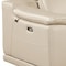 Homeroots 93in Cream and Silver Italian Leather Power Reclining Loveseat With Storage 720569 - alternate 2