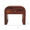 Homeroots 16" Brown Solid Wood One Drawer Nightstand 651736 - alternate 3