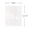 Kaboom Case of White Paper Pocket Folders, 11.75"x9.5", Twin Pockets hold 25 sheets ea, 11 pt tag board, PK250 50118cs - alternate 3