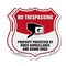 Signmission No Trespassing Shield Sign Property Prot, 18 inch X 18 inch, Plastic Sign, 2PK SHI-P-2PACK-18-416 - alternate 1