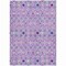 Homeroots 8' X 10' Lavender Ivory And Blue Geometric Washable Indoor Outdoor Area Rug 612199 - alternate 5