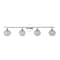 Jonathan Y Maeve 32.5" 4-Light Iron/Glass Contemporary Glam LED Vanity Light, Chrome JYL7537A - alternate 3