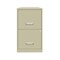 Space Solutions 14.25 in W 2 Drawer Vertical File Cabinet, Putty 14340 - alternate 3