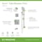 Symmons Duro HydroMersion Double Handle Tub and Shower Trim Kit with Hand Spray (Valve Not Included) 369615TRM - alternate 3