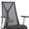 Homeroots Black Silver and White Adjustable Height Swivel Rolling Office Chair 572164 - alternate 3