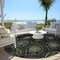 Homeroots 8' Green Gray And Charcoal Round Medallion Washable Indoor Outdoor Area Rug 587706 - alternate 3