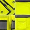 Dome75 Hi-Vis Heavy Duty Safety Vest MD Class ANSI/ISEA 107-2020 Class 2 , Reinforced Front Zipper 1 OV6124 - alternate 2