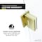 Anzzi Fellow Series 24 in. by 70 in. Frameless Hinged shower door in Brushed Gold with Handle SD-AZ09-01BG - alternate 2