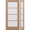 Doornmore G10402, 51.5" x 82" ( 36" Door + 12" Side) Left Hand, Mahogany SDL 4 Lite Exterior Door G10402-SW-3680-G104-SL_1-1_LI - alternate 1