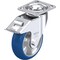 Blickle Swivel Plate Caster, PU, 6", Brake, Overall Height: 7.48" LEH-ALBS 150K-14-FI-CO - alternate 1