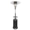 Homeroots 48000 BTU Silver Steel Propane Cylindrical Pole Standing Patio Heater 480566 - alternate 1